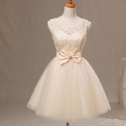 Adorable Short Tulle And Lace Sweet Dresses, Cute..
