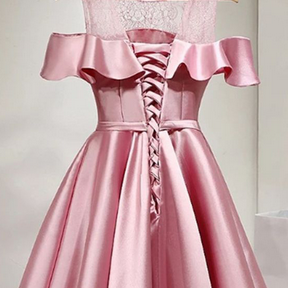 Pink Homecoming Dresses, Homecoming Dresses,satin..