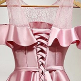 Pink Homecoming Dresses, Homecoming Dresses,satin..