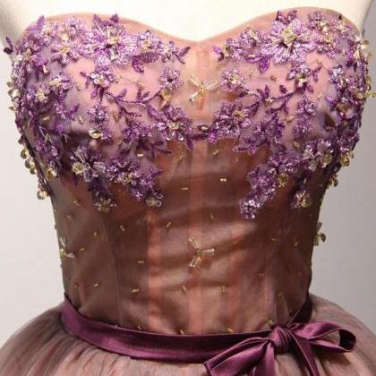 Stylish Tulle Lace Short Prom Dress,formal Dress