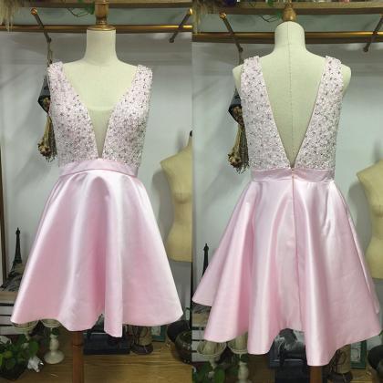 Pink Homecoming Dresses,short Homecoming..