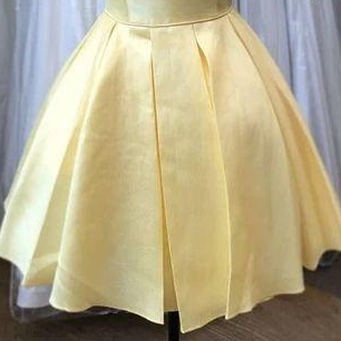 Princess Yellow Homecoming Dress Short, Sweet..