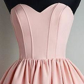 Blush Pink Homecoming Dresses,satin Homecoming..