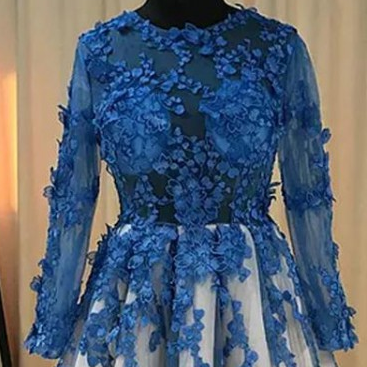 Prom Dresses With Sleeves, A-line Prom Dresses,..