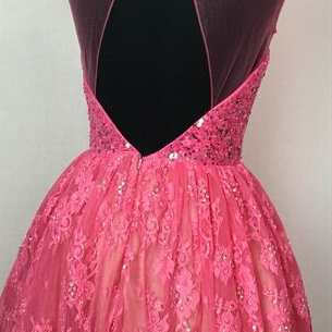 Charming Prom Dress,lace Prom Gown, Prom Party..