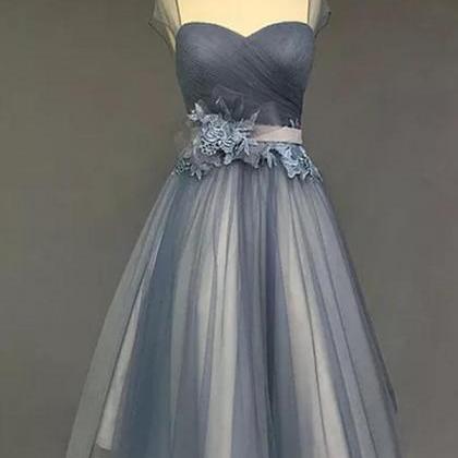 Short Homecoming Dress, Prom Dress With Appliques,..