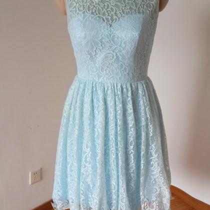 Scoop Neck Short Lace Homecoming Dresses Sexy..