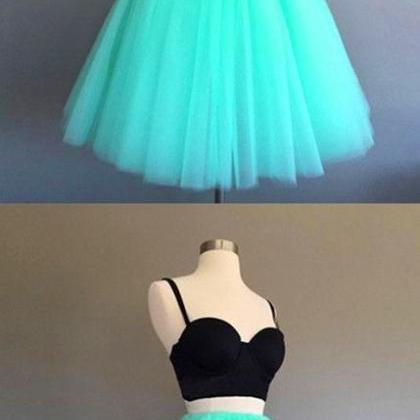 Two Pieces Homecoming Dresses,short Prom..