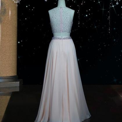 , Handmade ,beaded Bridesmaid Dress, Two Piece..
