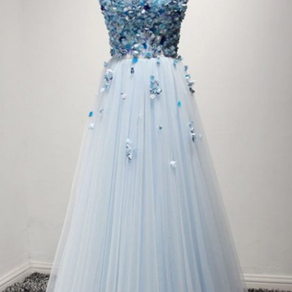 A-line Tulle Formal Prom Dress, Swe..