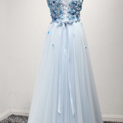 A-line Tulle Formal Prom Dress, Swe..