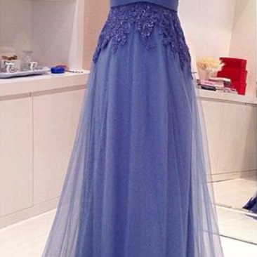 A-line Lace Elegant Formal Prom Dress, Beautiful..