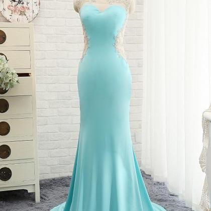Elegant Backless Formal Prom Dress, Beautiful Long..