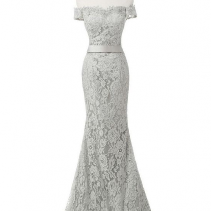 Elegant Sweetheart Lace Formal Prom Dress,..