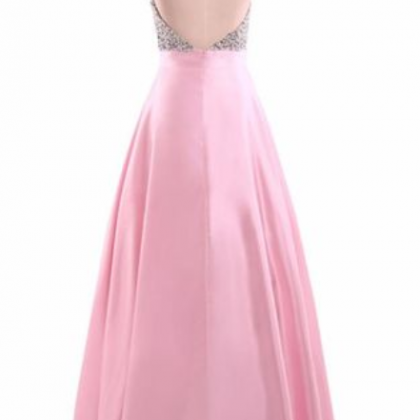 Elegant Sweetheart Satin Formal Prom Dress,..