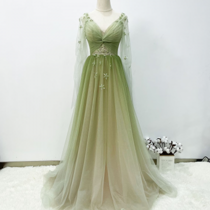 Elegant Fairy Soft Tulle Formal Prom Dress,..