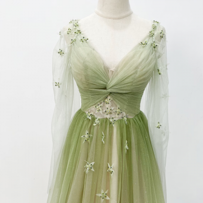 Elegant Fairy Soft Tulle Formal Prom Dress,..