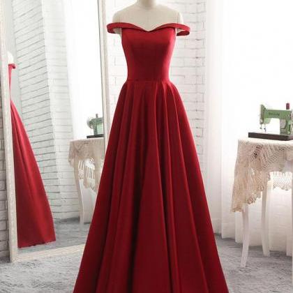 Elegant Sweetheart Satin A-line Formal Prom Dress,..