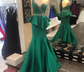 Emerald Dune Tassel Butterfly Cut Long Dress main image 1