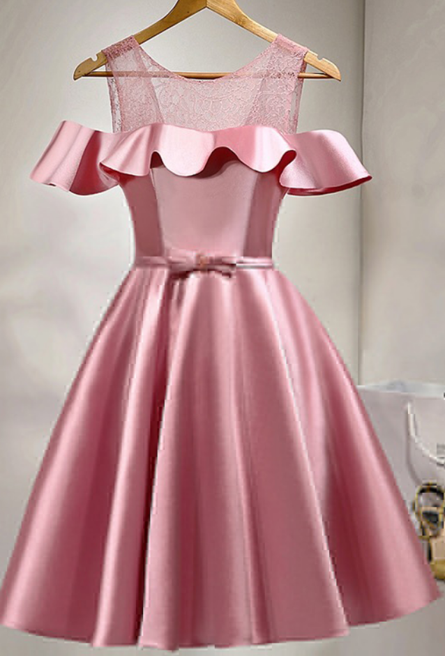 Pink Homecoming Dresses,short Prom Dresses,girls Cocktail Dress,homecoming Dress,graduation Dress