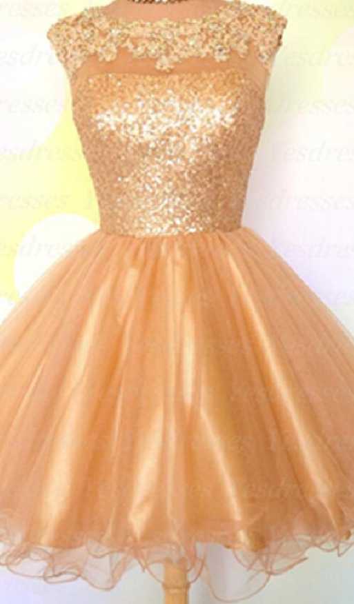 Gold Sequin Homecoming Dress Short Homecoming Dresses On Luulla 5584