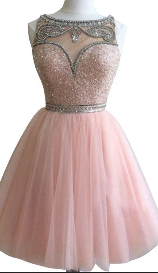 Dark Pink Bateau Gorgeous Stunning Casual Homecoming Prom Gown Dresses