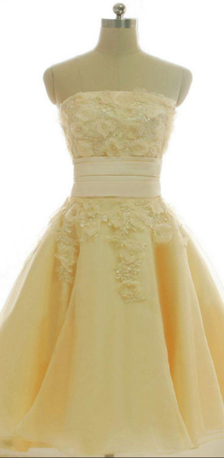 Custom Made Floral Applique A-line Tulle Gown, Homecoming Dress, Evening Dress, Graduation Dress