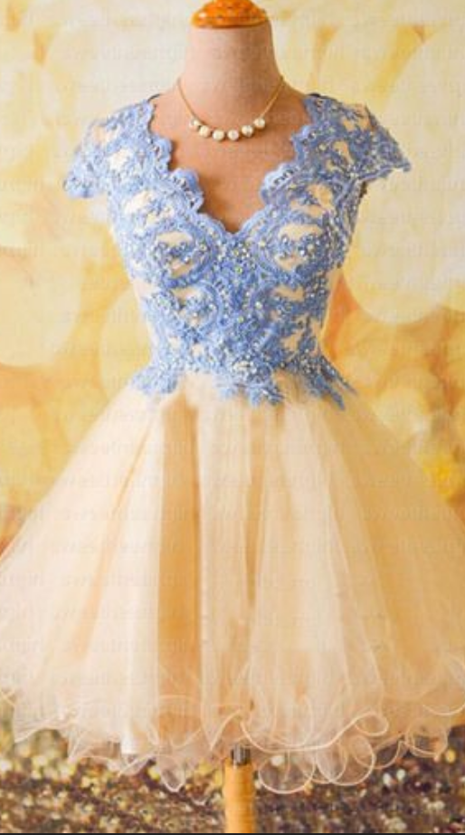 Homecoming Dress,short Tulle Homecoming Dresses,beaded Appliques Prom Dress,prom Gown