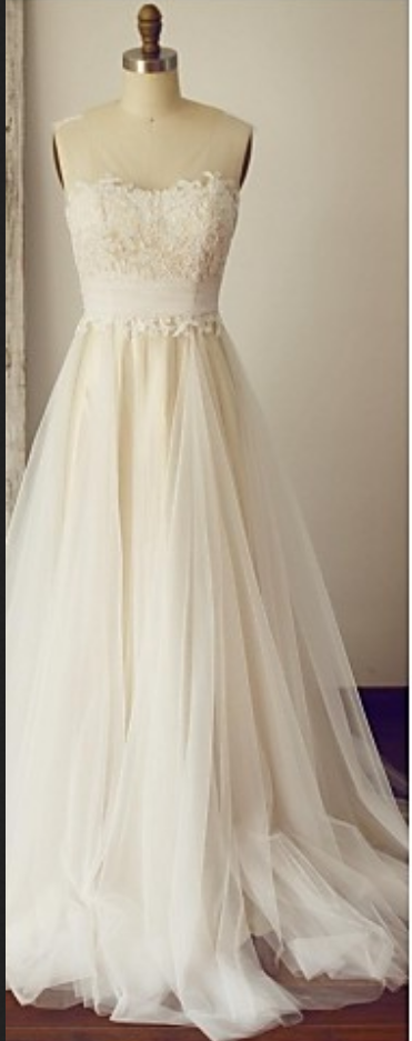 white tulle robe