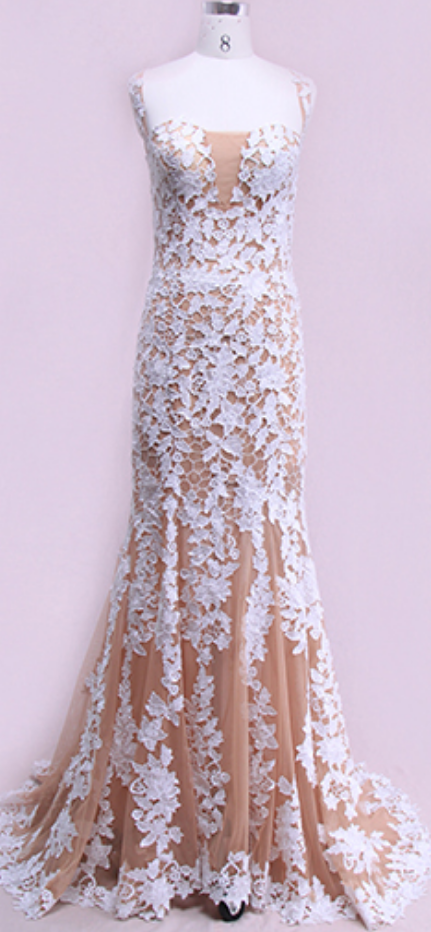 White Prom Dresses, Lace Prom Dresses, Tulle Evening Dresses, Long Prom Dresses, Sheath Prom Dresses, Dresses For Party