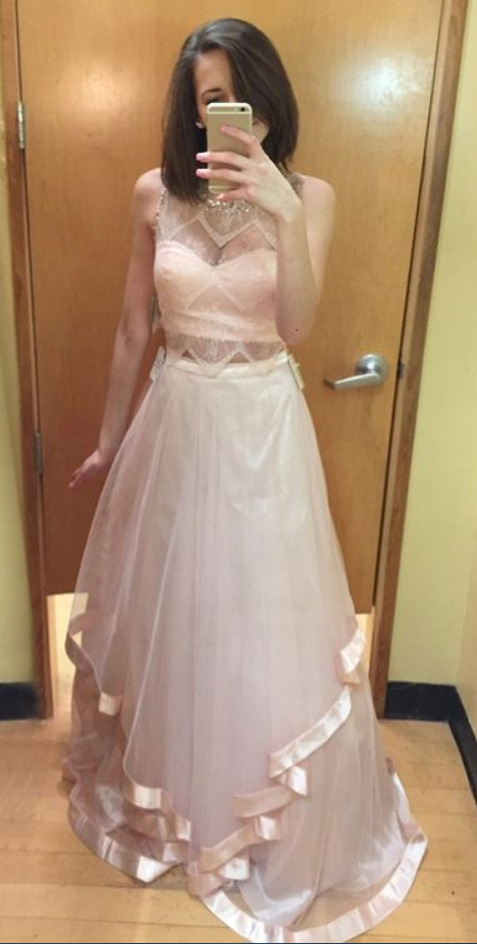 Prom Dresses, Pink Prom Dresses, Long Party Dresses, Prom Dresses Party Dresses With Beading