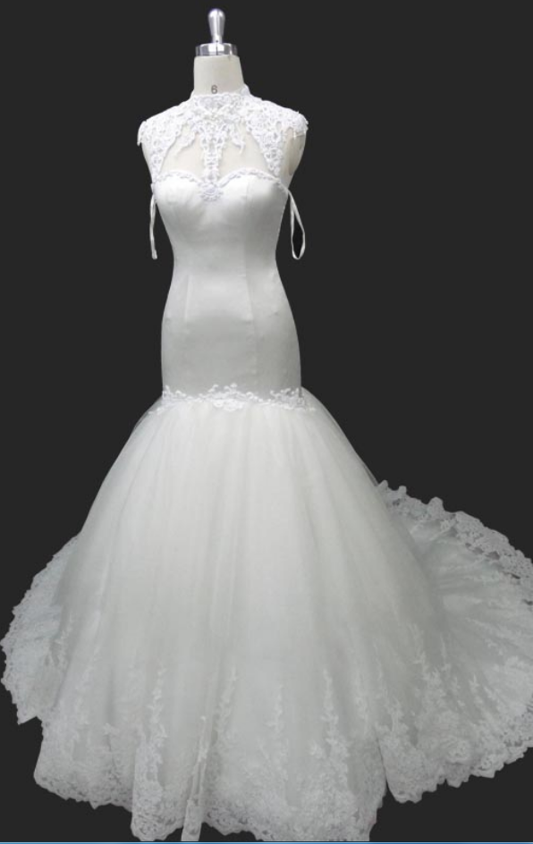 Satin Wedding Dress,long Wedding Dresses, Wedding Dress,wedding Dress,wedding Gown,bridal Gown,bride Dresses, Mermaid Wedding Dress,high Neck