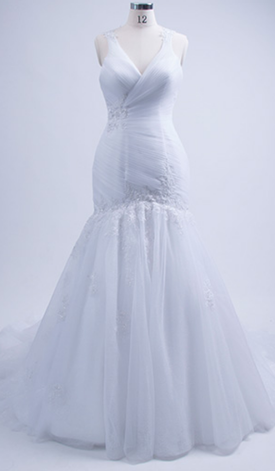  Wedding Dresses,Tulle White Wedding Dresses,Crystal and Beaded Bridal Dress,Wedding Gowns
