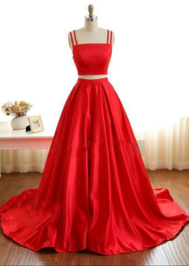Bridesmaid Dresses,red Prom Dresses,two Pieces Prom Dresses,evening Dresses,prom Dresses For Teens,sparkly Prom Gowns, Prom Dresses,simple Party