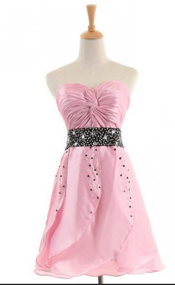 Pink Homecoming Dresses Sleeveless Aline Sweetheart Neckline Zippers Above Knee Crystal Beads Ruffle