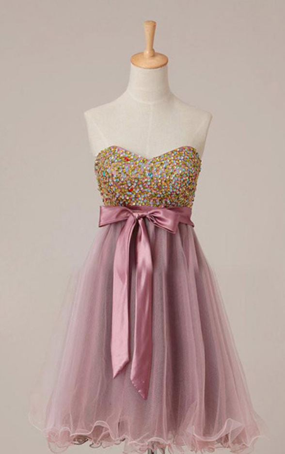 Sweetheart Homecoming Dresses,mini Short Prom Dress Party Dress