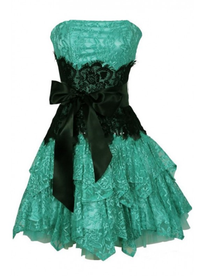 homecoming dresses aqua Hailey Strapless Sequin Bodycon Mini Dress