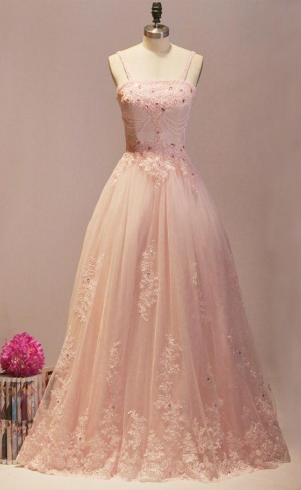 Blush Pink Prom Dresses,ball Gown Prom Dresses,quinceanera Dresses,girly Prom Dresses For Teens,evening Dresses,lace Beading Party Dresses