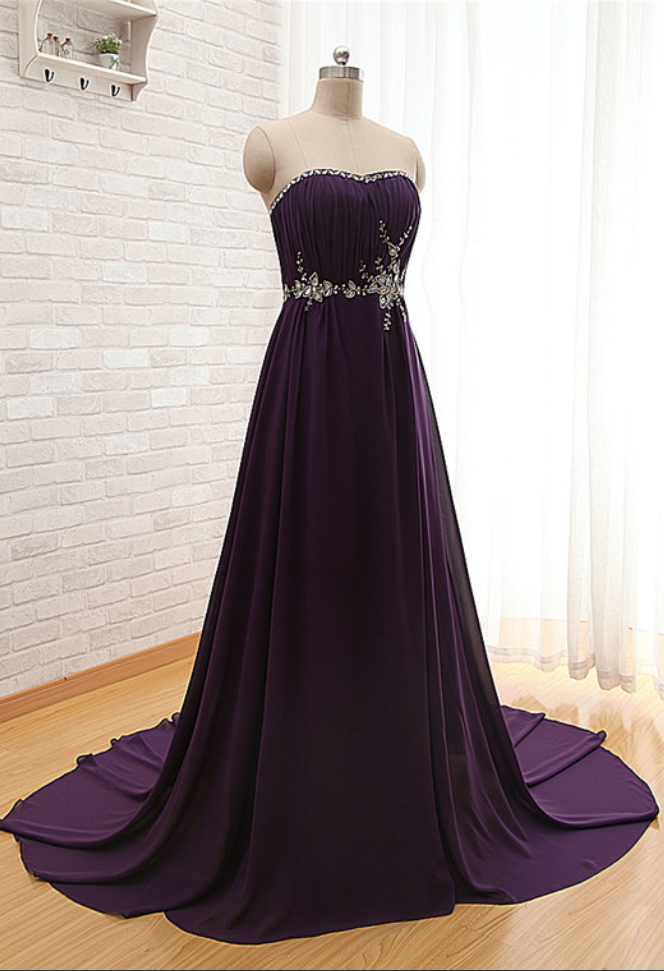 Prom Dress,dark Purple Prom Dress,sexy Prom Dresses,chiffon Prom Dresses,custom Made Prom Dress,long Prom Dresses, Prom Dresses,prom Dresses