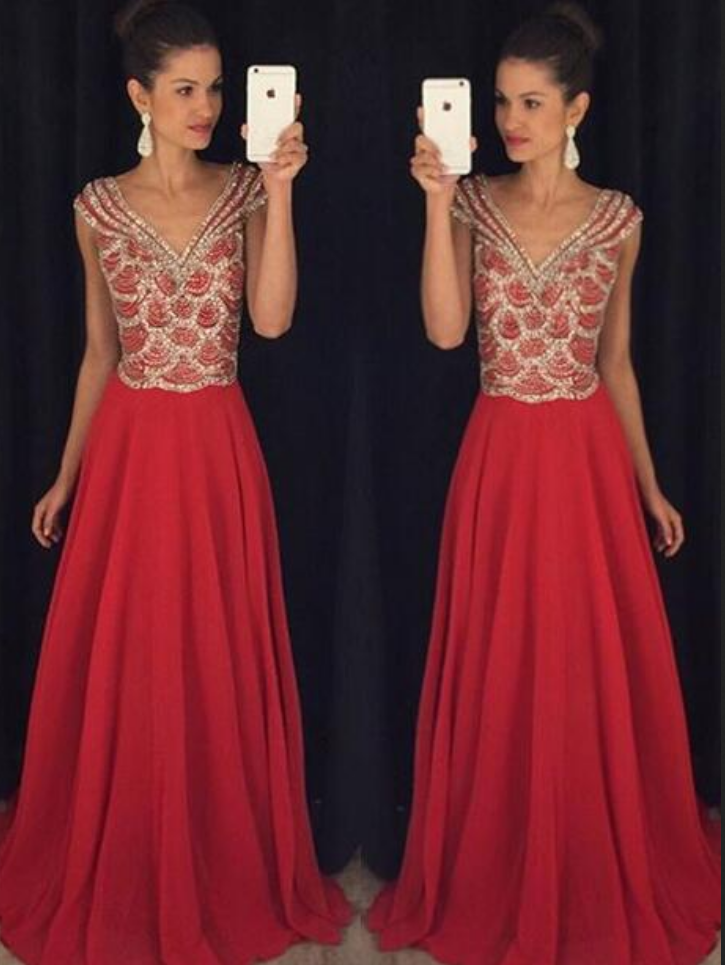 Red Backless Prom Dresses,red Prom Gowns,prom Dresses , Party Dresses ,long Prom Gown