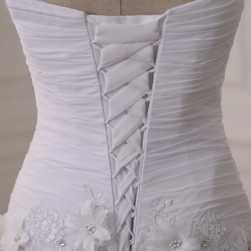 Ustom Made Luxurious Lace Appliques Flowers Mermaid Wedding Dress ...
