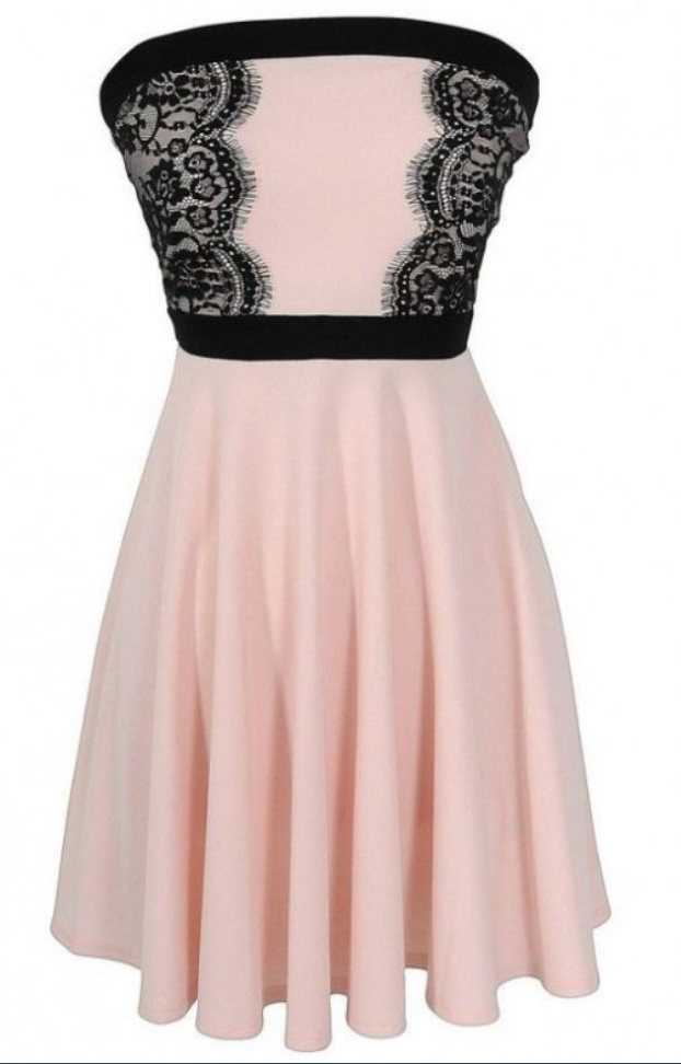 Homecoming Dress,strapless Lace Homecoming Dress,short/mini Sleeveless Homecoming Dress Dresses