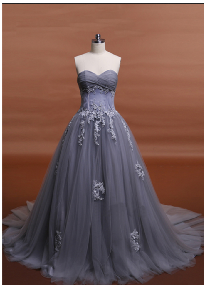 Charming Prom Dress,sleeveless Prom Dresses, Appliques Evening Dress,tulle Evening Dresses,formal Dress