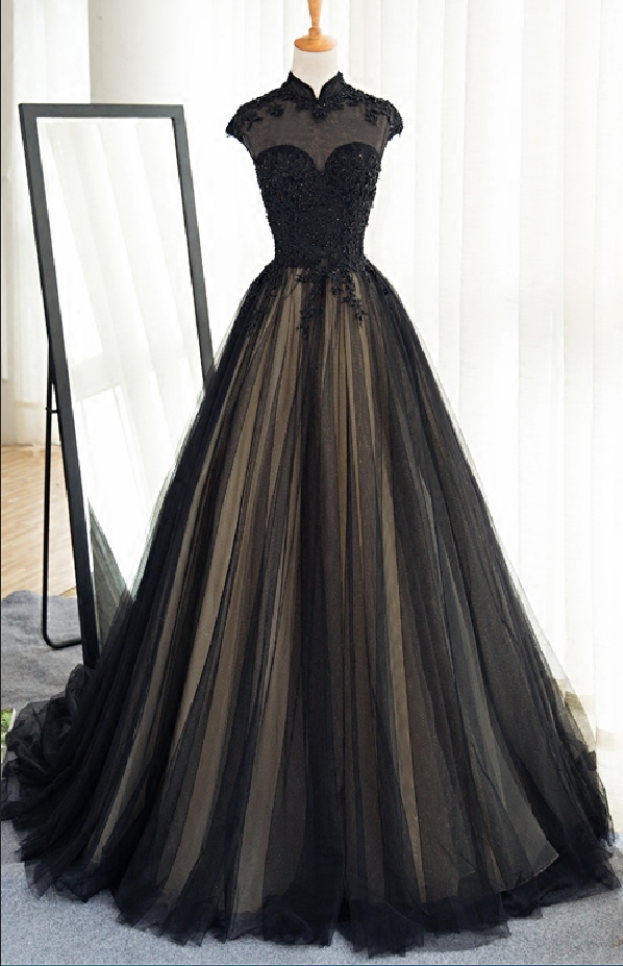Charming Prom Dress, Tulle Evening Dress, Sexy Prom Dress , Long Formal Dress