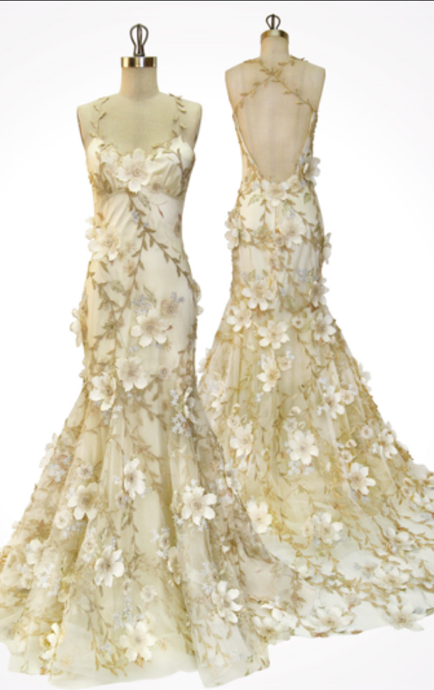 Floral Prom Dress,backless Prom Dress,mermaid Prom Dress,fashion Prom Dress,sexy Party Dress, Style Evening Dress