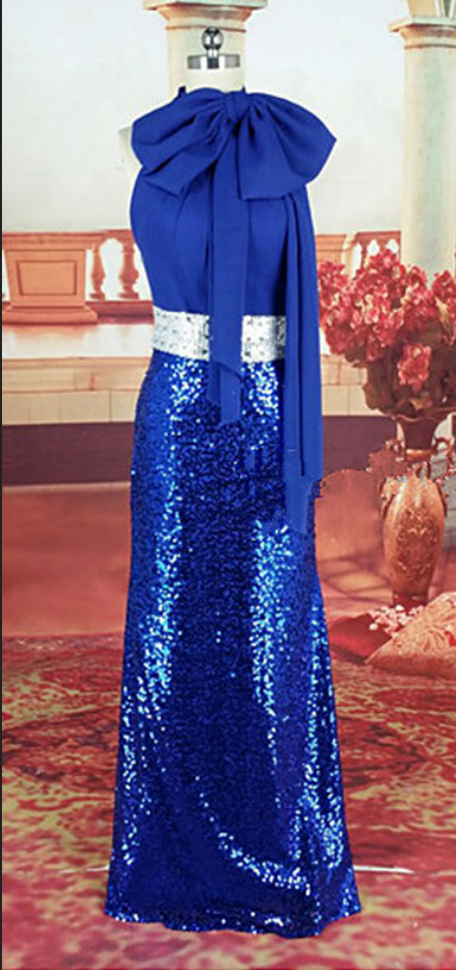 Prom Dresses,formal Prom Dress,royal Blue Prom Dresses,sequins Prom Dress,
