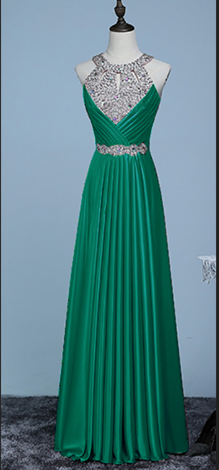 Real Photos Prom Dress,sleeveless Prom Dresses,crystal And Beads Prom Dresses,