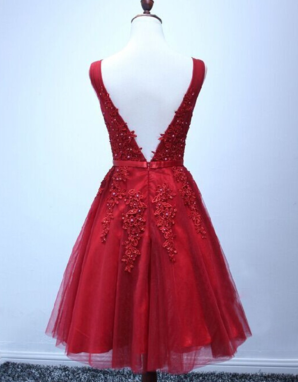 Homecoming Dresses ,a-line V-neck Homecoming Dresses,sexy