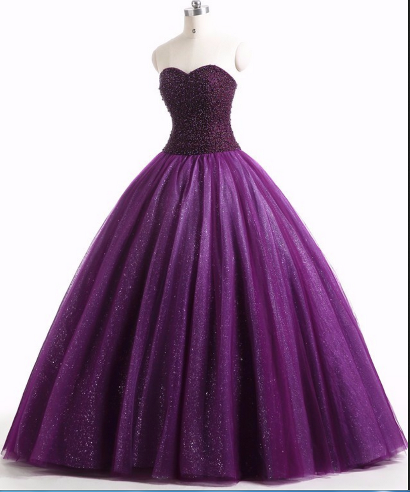 Real Vintage Gothic Purple Ball Gown Colorful Wedding Dresses