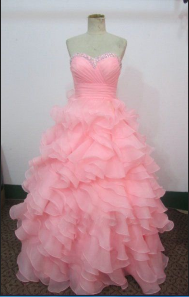 Sweetheart Prom Dress,beaded Prom Dress,pink Prom Dress,fashion Prom Dress,sexy Party Dress, Style Evening Dress